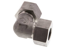 25S Edelstahl 90-Grad-Bogen Schneidring 400 Bar DIN 2353