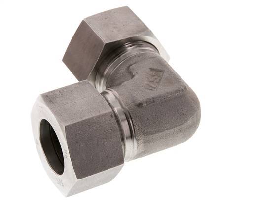 30S Edelstahl 90 Grad Ellenbogen Schneidring 400 Bar DIN 2353