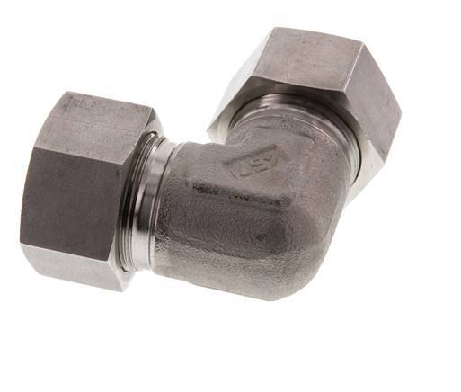 30S Edelstahl 90 Grad Ellenbogen Schneidring 400 Bar DIN 2353