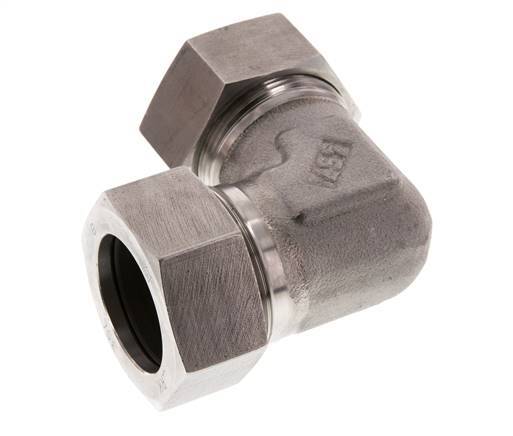 35L Edelstahl 90 Grad Ellenbogen Schneidring 160 Bar DIN 2353