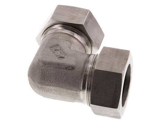 35L Edelstahl 90 Grad Ellenbogen Schneidring 160 Bar DIN 2353