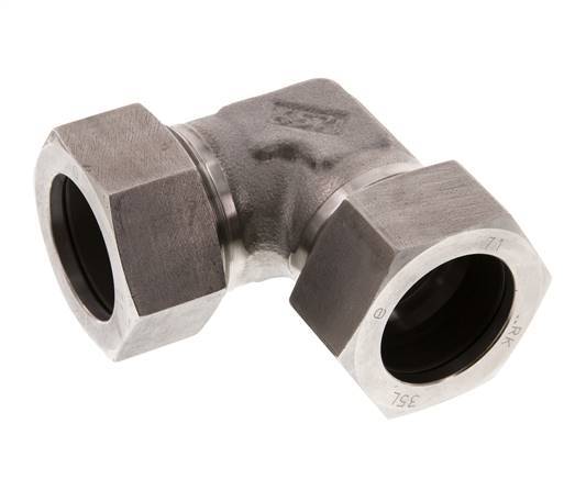 35L Edelstahl 90 Grad Ellenbogen Schneidring 160 Bar DIN 2353