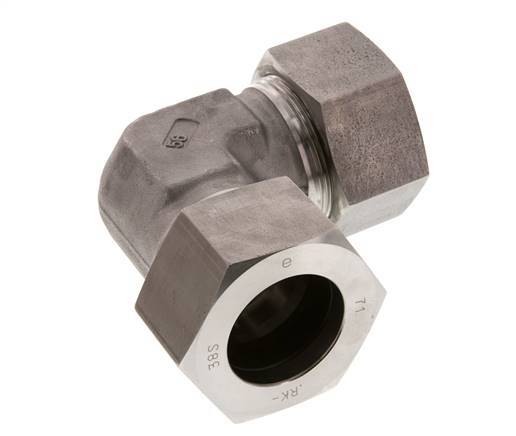 38S Edelstahl 90 Grad Ellenbogen Schneidring 315 Bar DIN 2353