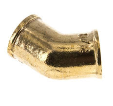 Rp 3/8'' Brass 45 deg Elbow Fitting 16 Bar