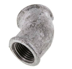 Rp 1/2'' Zinc plated Cast iron 45 deg Elbow Fitting 25 Bar [2 Pieces]