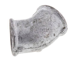 Rp 3/4'' Zinc plated Cast iron 45 deg Elbow Fitting 25 Bar [2 Pieces]