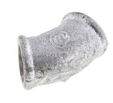 Rp 3/8'' Zinc plated Cast iron 45 deg Elbow Fitting 25 Bar [2 Pieces]