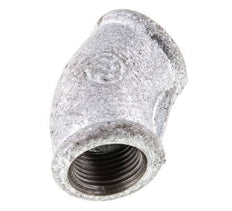 Rp 3/8'' Zinc plated Cast iron 45 deg Elbow Fitting 25 Bar [2 Pieces]
