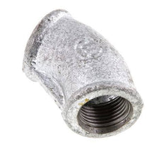 Rp 3/8'' Zinc plated Cast iron 45 deg Elbow Fitting 25 Bar [2 Pieces]