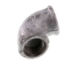 Rp 3/8'' Zinc plated Cast iron 90 deg Elbow Fitting 25 Bar [5 Pieces]