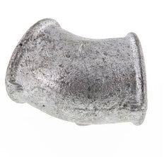 Rp 1'' Zinc plated Cast iron 45 deg Elbow Fitting 25 Bar
