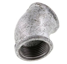 Rp 1'' Zinc plated Cast iron 45 deg Elbow Fitting 25 Bar