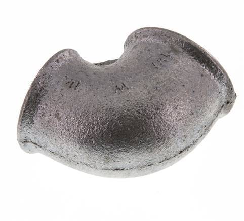 Rp 1 1/2'' x Rp 1 1/4'' Zinc plated Cast iron 90 deg Elbow Fitting 25 Bar