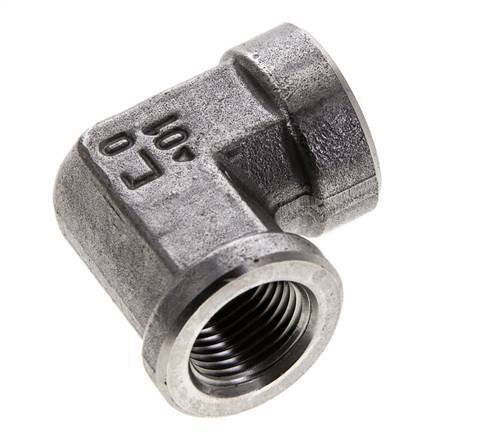 3/8'' NPT Stainless steel 90 deg Elbow Fitting 210 Bar - Hydraulic