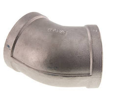 Rp 2 1/2'' Stainless steel 45 deg Elbow Fitting 16 Bar