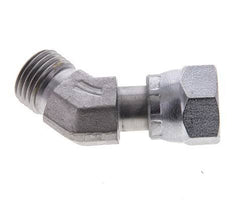 UNF 9/16''-18 x UNF 9/16''-18 F/M Verzinkter Stahl 45 Grad Winkelverschraubung ORFS 630 Bar - Hydraulisch