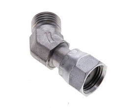 UNF 9/16''-18 x UNF 9/16''-18 F/M Verzinkter Stahl 45 Grad Winkelverschraubung ORFS 630 Bar - Hydraulisch