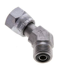 UNF 9/16''-18 x UNF 9/16''-18 F/M Verzinkter Stahl 45 Grad Winkelverschraubung ORFS 630 Bar - Hydraulisch