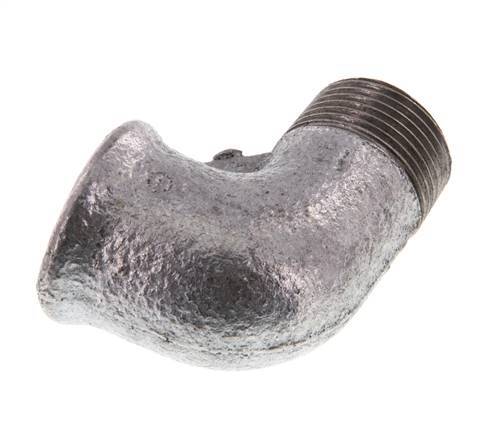 Rp 3/4'' x R 3/4'' F/M Zinc plated Cast iron 90 deg Elbow Fitting 25 Bar [5 Pieces]