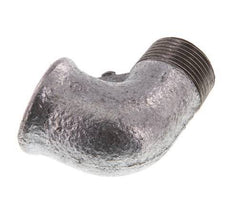 Rp 3/4'' x R 3/4'' F/M Zinc plated Cast iron 90 deg Elbow Fitting 25 Bar [5 Pieces]
