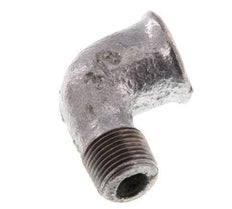 Rp 3/8'' x R 3/8'' F/M Zinc plated Cast iron 90 deg Elbow Fitting 25 Bar [2 Pieces]