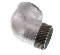 Rp 2 1/2'' x R 2 1/2'' F/M Zinc plated Cast iron 90 deg Elbow Fitting 25 Bar