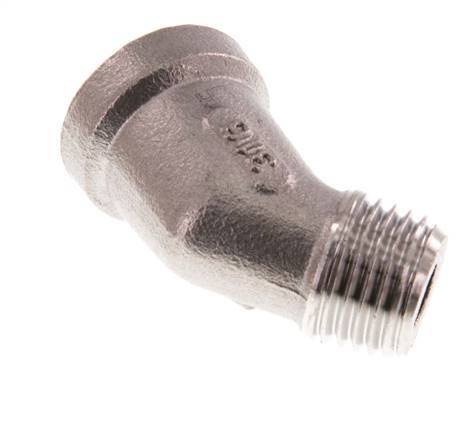 Rp 1/4'' x R 1/4'' F/M Stainless steel 45 deg Elbow Fitting 16 Bar