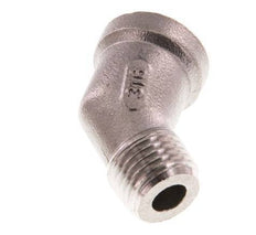 Rp 1/4'' x R 1/4'' F/M Stainless steel 45 deg Elbow Fitting 16 Bar