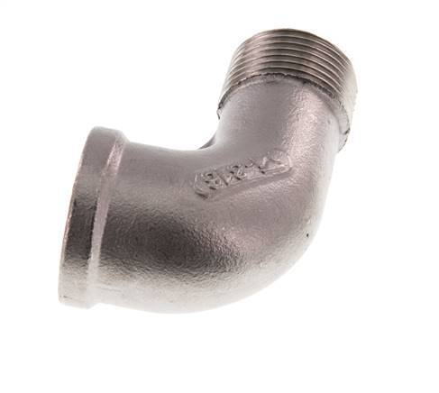 Rp 3/4'' x R 3/4'' F/M Stainless steel 90 deg Elbow Fitting 16 Bar