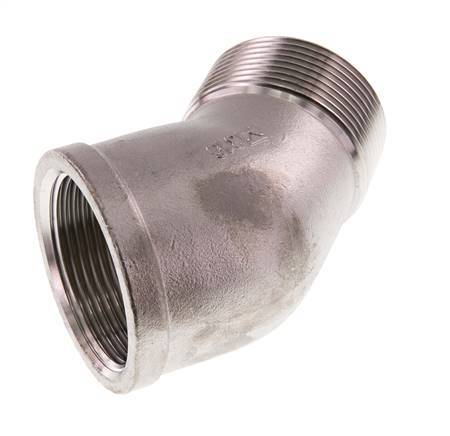 Rp 1 1/2'' x R 1 1/2'' F/M Stainless steel 45 deg Elbow Fitting 16 Bar