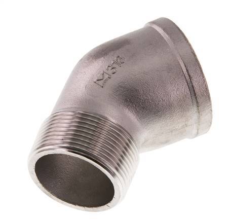 Rp 1 1/2'' x R 1 1/2'' F/M Stainless steel 45 deg Elbow Fitting 16 Bar