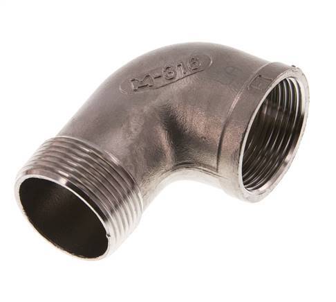 Rp 1 1/4'' x R 1 1/4'' F/M Stainless steel 90 deg Elbow Fitting 10 Bar