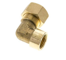 G 1/2'' x 18mm Brass 90 deg Elbow Compression Fitting 67 Bar DIN EN 1254-2
