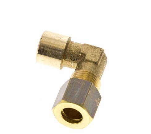 G 1/8'' x 8mm Messing 90 Grad Winkelverschraubung 135 Bar DIN EN 1254-2