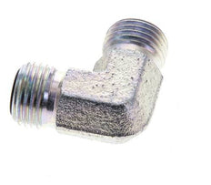 UNF 9/16''-18 Außengewinde Verzinkter Stahl 90 Grad Winkelverschraubung ORFS 630 Bar - Hydraulik