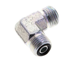 UNF 9/16''-18 Außengewinde Verzinkter Stahl 90 Grad Winkelverschraubung ORFS 630 Bar - Hydraulik
