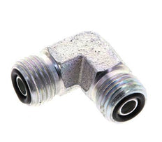 UNF 9/16''-18 Außengewinde Verzinkter Stahl 90 Grad Winkelverschraubung ORFS 630 Bar - Hydraulik