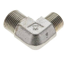 UN 13/16''-16 x UN 11/16''-16 Außengewinde Verzinkter Stahl 90 Grad Winkelverschraubung ORFS 630 Bar - Hydraulik