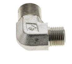 UN 13/16''-16 x UN 11/16''-16 Außengewinde Verzinkter Stahl 90 Grad Winkelverschraubung ORFS 630 Bar - Hydraulik