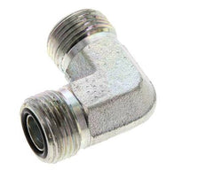 UN 13/16''-16 männlich Verzinkter Stahl 90 Grad Winkelverschraubung ORFS 630 Bar - Hydraulisch