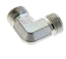UN 13/16''-16 männlich Verzinkter Stahl 90 Grad Winkelverschraubung ORFS 630 Bar - Hydraulisch