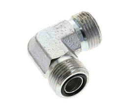 UN 13/16''-16 männlich Verzinkter Stahl 90 Grad Winkelverschraubung ORFS 630 Bar - Hydraulisch