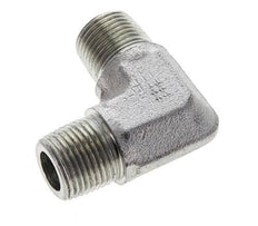 3/8'' NPT Male Zinc plated Steel 90 deg Elbow Fitting 250 Bar - Hydraulic