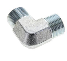 UNS 1''-14 Außengewinde verzinkter Stahl 90 Grad Winkelverschraubung ORFS 400 Bar - Hydraulik