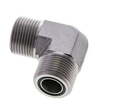 UN 1-3/16''-12 männlich Verzinkter Stahl 90 Grad Winkelverschraubung ORFS 400 Bar - Hydraulisch