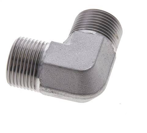 UN 1-3/16''-12 männlich Verzinkter Stahl 90 Grad Winkelverschraubung ORFS 400 Bar - Hydraulisch