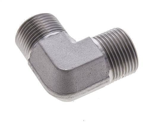 UN 1-3/16''-12 männlich Verzinkter Stahl 90 Grad Winkelverschraubung ORFS 400 Bar - Hydraulisch