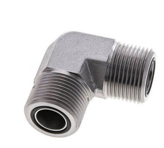 UN 1-3/16''-12 männlich Verzinkter Stahl 90 Grad Winkelverschraubung ORFS 400 Bar - Hydraulisch