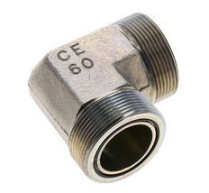 UN 2''-12 männlich Verzinkter Stahl 90 Grad Winkelverschraubung ORFS 250 Bar - Hydraulisch
