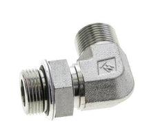 UNS 1''-14 x G 3/4'' Außengewinde Verzinkter Stahl 90 Grad Winkelverschraubung ORFS 400 Bar - Hydraulik